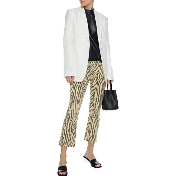 NWT Current | Elliott zebra print crop jeans, 27 - Picture 3 of 16